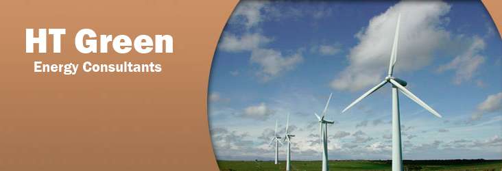 HT Green Energy Consultants hero with wind turbines